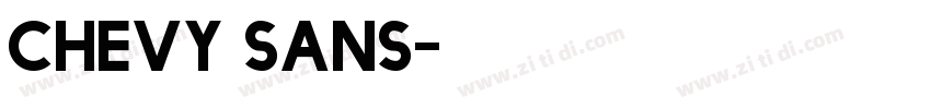 chevy sans字体转换